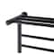 Warmlyyours Summit Towel Warmer, Black, Dual Connection, 8 Bars & Heated 3-Bar Shelf TW-SUM08KS-HP - alternate 5